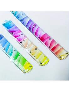 1pc/3pcs Flexible Foldable Plastic Ruler - Flexible Ruler For Precise Measurement, Marked With Both Inch And Cm Scales, Made Of Soft PVC Material, Suitable For Crafts, Drawing, School, Office, DIY Projects, Ideal For Sewing, Available In 5.91", 7.87", And 11.81" Sizes, Vibrant Colors, Perfect Back To School Gift,Rulers - Multicolor - View 7
