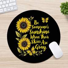 Mousepad Redondo com Base de Borracha Antiderrapante, Mousepad Engraçado, Adequado para Mouse de Computador Sem Fio de Mesa, Escritório e Casa, Suprimentos de Escritório Decorativos, Um Presente Adorável para Mulheres e Meninas