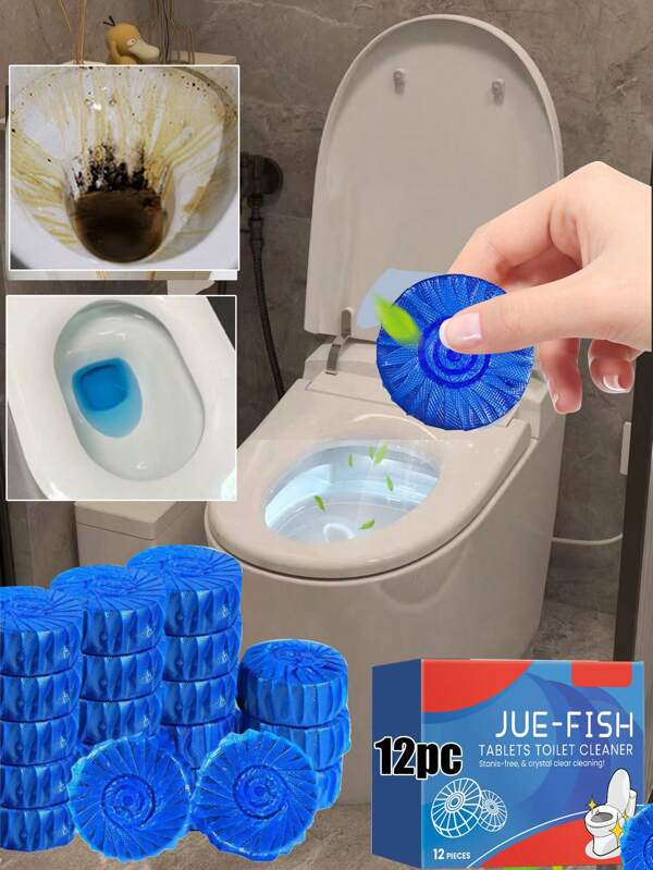 Bathroom Toilet Cleaner, Blue Bubble Toilet Cleansing Balls, Toilet Cleaner And , Fragrance Toilet Odor And Limescale Remover
