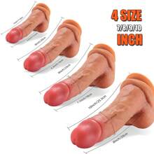 SAMEYO Juguetes sexuales Dildo realista grande - Juguete sexual Dildos de silicona para estimulación del punto G y anal, tapón anal con ventosa, juguetes sexuales para mujeres, hombres y parejas, dildo de silicona ultra realista doble, dildo curvo realista de 9 pulgadas para principiantes para el punto G y juego con ventosas potentes, juguetes sexuales sin manos para mujeres y hombres