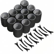 24PCS/36 PCS 卷发棒大中小空气刘海造型卷发夹卷发棒刘海卷发棒卷发棒塑料自粘魔术卷发棒，美发套装，美发工具套装，学校用品，发饰 - 彩色 - 查看 15