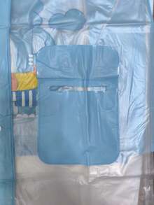 Transparent Raincoat For Children With Various Designs And Sizes - Blue - View 3