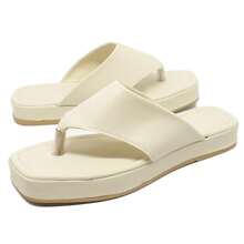 Women's Sandals Clogs Flip Flops Platform Comfortable Flat Neutral Outdoor Home - 白色 - 查看 1