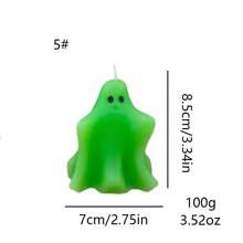 1 Stück, 17 Formen Halloween Geist duftende Kerze, Heimdekoration, Feiertagsgeschenk, Badezimmer Duft