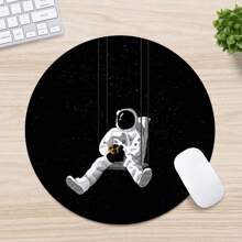 Mouse Pad com Base de Borracha Redonda, Mouse Mat Divertido, Adequado para Mouse de Computador Sem Fio de Mesa, Escritório, Laptop, Decoração, Lindo Presente de Suprimentos de Escritório para Mulheres e Meninas