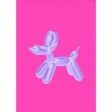 1pc Preppy Balloon Dog Colorful Blue Green Pink Poster Print Wall Art Pictures Canvas Painting Living Room Bedroom Home - Multicolor - View 18