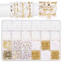 DIY Bracelet Jewelry Making Kits, White Polymer Clay Beads, Daisy Charms Beading Kit With Spacer Beads, White Glossy Plastic Pearls & Alphabet Beads For Making Bracelet Jewelry Accessories
