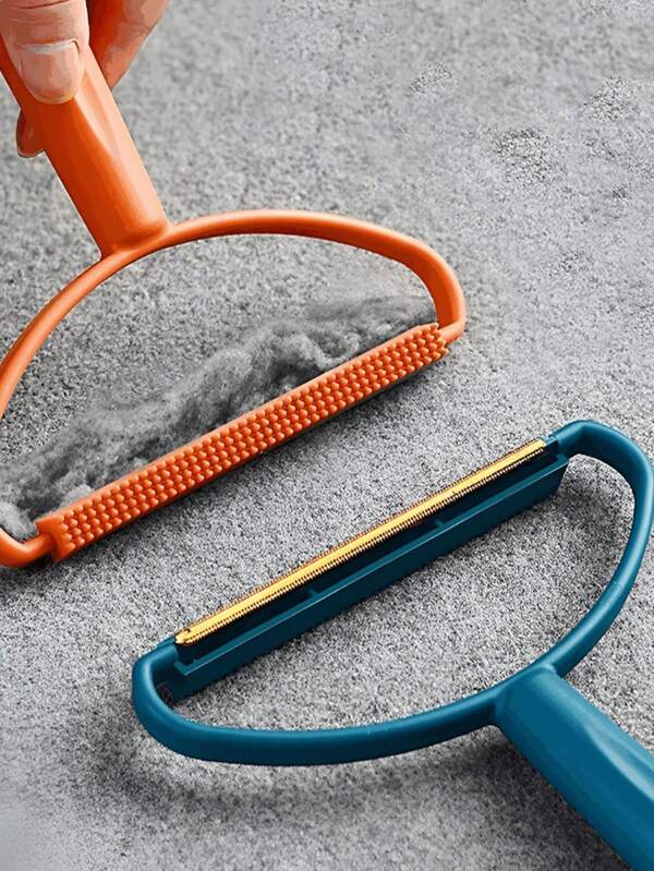 Removedor de fiapos portátil de 2 peças - Escova de limpeza dupla face para tecidos, roupas, suéteres e casacos - Remove com eficiência bolinhas e bolas de pelo - Adequado para lã e poliéster