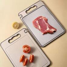 Premium Titanium Double Sided Cutting Board -  Stainless Steel For Kitchen And Dining - Màu be - Xem 7