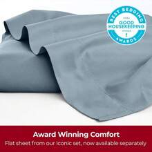Mellanni California King Size Flat Sheet - Iconic Collection Bedding - Hotel Luxury, Extra Soft, Cooling - Wrinkle, Fade, Stain Resistant - 1 Flat Sheet Only (Cal King, Spa Blue) - 1582 Spa Xanh - Xem 4