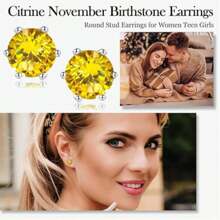24pcs Hypoallergenic Stud Earrings For Women And Men, Surgical Stainless Steel Birthstone Earrings, Stud Earrings, Colored Square Crystal Zirconia Earrings Set, Small Stud Earrings For Women, Suitable For Sensitive Ears