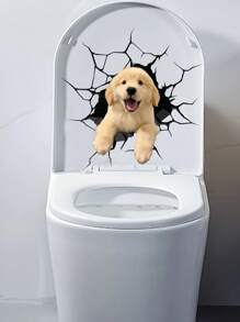 2 pièces Autocollants de voiture personnalisés thème animal, décalcomanies de portrait de chien et chat personnalisées pour lunette arrière, phare, porte de voiture, autocollants mignons de chiots 3D fissurés, surface adhésive mate, utilisation unique, accessoires automobiles thème animal, convient pour la fête et la décoration de la maison
