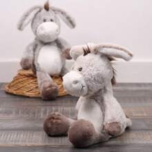 1pc Cute Cartoon Donkey Plush Doll, Random Color, Companion For Dogs To Sleep With, Allowing Dogs To Self-Exercise, Suitable For Small And Medium Breed Dog Toys