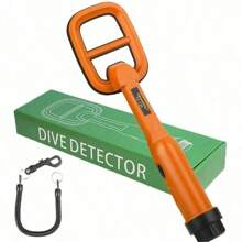 TC-120 Handheld Metal Detector, Pulse Indicator Sensor, Plastic Material, 9V Battery Powered (No Adapter), For Detecting Small Metal Objects - Battery Not Included
