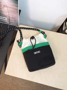 1 Pieza Bolso cuadrado pequeño con cordón de mujer, bolso bandolera, bolso de hombro, monedero para teléfono móvil, versátil, ligero y portátil para uso diario, correa de hombro ajustable para viaje, vacaciones, negocios, deporte, al aire libre, compras, regalos para amigos, decoración con parche de letra, bolso casual para estudiante, para hombre y mujer, accesorios de viaje para cuello blanco y mejor amigo