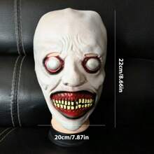 1/2 piezas Máscara de terror de Halloween, máscara realista y espeluznante, accesorio para disfraz de fiesta de Halloween y mascarada