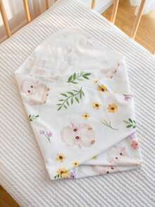1 Buah Kain Bedong Bayi Baru Lahir yang Lembut dan Ramah Kulit, Handuk Mandi Bayi, Selimut Bayi, Cocok untuk Semua Musim - MultiWarna - View 4