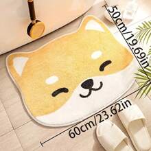 1 pièce Super mignon tapis de bain antidérapant motif chat dessin animé Huanhuan - antidérapant, absorbant, facile d'entretien, tapis de décoration pour la maison 50x60cm, parfait pour la décoration quotidienne, parfait pour Noël