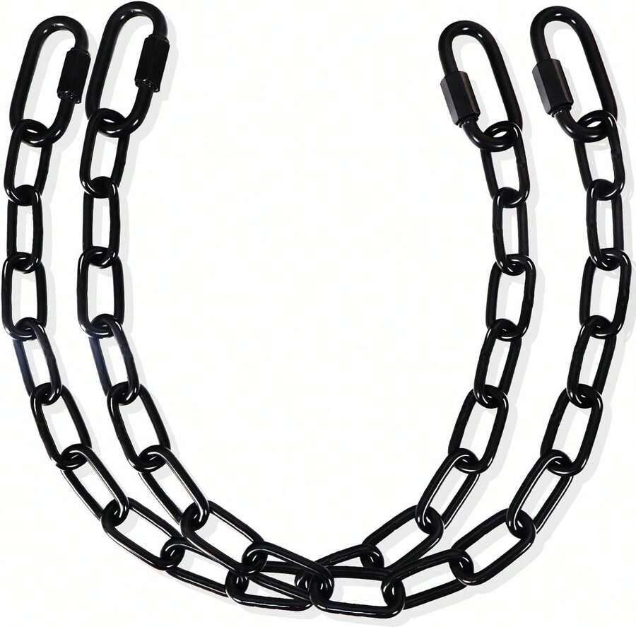 Set de 2 cadenas para columpio, kit de colgar para columpio de porche, cadena de colgar silla resistente - Multicolor - Ver 1
