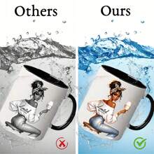 ELEWINS UV DTF Cup Wrap - 12 Sheets Quality African Women Waterproof Cup Wrap Decals - Removable Dishwasher - DIY UV DTF Tumbler Wraps For Mug Cups, Aesthetic Designs For Teens Adults, School Supplies,Back To School