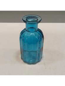 DECORATIVE VASE HOME ORNAMENT HOME&CO BOTTLE GLASS 10x5x5cm BLUE - 藍色 - 查看 6