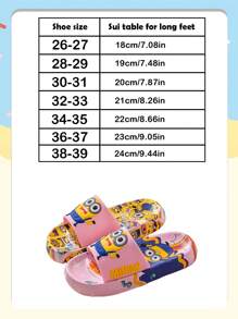 Minions Minions Pantoffeln, niedlich für Zuhause, rutschfeste Cartoon Badezimmer Flip-Flops Schul-Dekoration, Überraschung für Schule, Wohnheim-Dekoration, Schulanfang