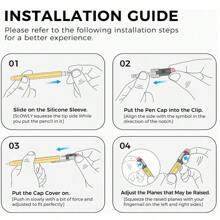 1pc Compatible With Apple Pencil Pro Case And Apple Pencil 2nd Generation Sleeve Silicone Cover Perfect Grip Skin, Classic Design With Sturdy Clip Compatible With Apple Pencil 1st Generation