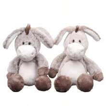 1pc Cute Cartoon Donkey Plush Doll, Random Color, Companion For Dogs To Sleep With, Allowing Dogs To Self-Exercise, Suitable For Small And Medium Breed Dog Toys