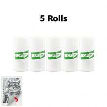 5 Rolls Self-Adhesive Instant Print Camera For Refill Print Sticker Paper - Thermal Mini Print Paper Rolls Photo Print HD Printing For Most Instant Camera 57x25mm (2.24x1 Inch)