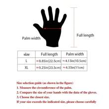 1 Paio di guanti ciclismo invernali, guanti da sci per esterni, imbottitura in pile caldi e spessi, compatibili con touchscreen, antifreddo per uso casual quotidiano, unisex