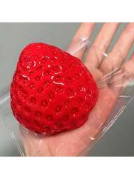 1Pc Juicy Strawberry Squeeze Toy, Stress Relief & Fun For Office Workers, Students, Perfect For All Ages Party Favors & Birthday Gifts,Toys,Pink,Toy [Random Packing]