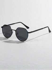 1 Pair Unisex Classic Polarized Glasses - Retro Casual Decorative Glasses - Versatile Decorative Glasses - Metal Glasses - Made Of High-Quality Metal Material, Durable - Multicolor - View 15