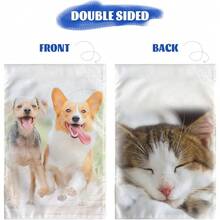 New  Sublimation Garden Flags Blank Garden Flag 12x18 Inch Double Side Custom Create Your Own Solid White Flag DIY Blanks Canvas Banner To Drate - Solid Wh -Garden Size 12x18 Inch - View 2
