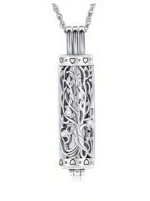 Tree Of Life Cremation Urn Necklace For Ashes, Memorial Pendant , Keepsake Locket Jewelry