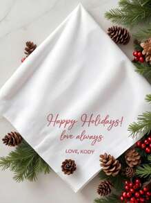 Personalized Custom Keep Your Together Handkerchief Wedding Day Father Mother Of The Bride Or Groom Parents Present Bridal Shower Bridesmaid Groomsmen Keepsake Gift, Reusable, Multi-Functional, Ornamental, Stylish, Exquisite, Personalized, Unique,