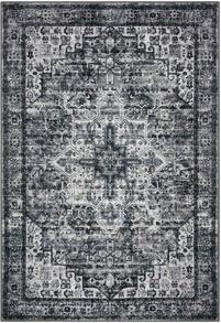 2x3 Moss Charcoal Washable Rug For Entryway, Soft Traditional Printed Area Rug With Non-Slip Kitchen Rugs, Low-Pile Medallion Indoor Door Mat, Small Carpet For Entrance Kitchen Foyer - 彩色 - 查看 10