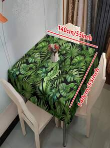 1/20pcs Tropical Leaf Tablecloth, Suitable For Decorating Picnic Or Holiday Gathering Rooms, Perfect For Picnics, Camping, Weddings, Birthdays, Buffets, Home Decor, Gifts, Picnic Tablecloths.