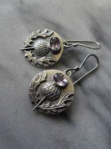 1 Pair Vintage Boho Design Earrings, Creative Unique Jewelry Accessories Gift For Women, Suitable For Daily And Festival Wear