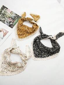 3 chiếc băng đô in họa tiết hoa cúc cổ điển với viền ren và thiết kế buộc dây, phù hợp cho bãi biển, kỳ nghỉ, thời trang mùa hè, lễ hội âm nhạc và trang phục thường ngày. - Nhiều màu - Xem 4