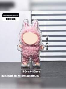 1 Caja protectora transparente para , compatible con la primera y segunda generación, caja protectora de plástico para de pie y sentado, para regalo de fiesta , embalaje decorativo a prueba de polvo, accesorio decorativo colgante para mochila, cubierta protectora para muñecas