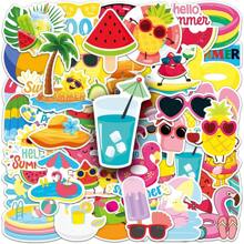 50 Pezzi Adesivi Estivi A Cartoni Animati, Adesivi Carini A Tema Spiaggia Tropicale, Adatti Per Decorare Bottiglie D'Acqua, Computer, Laptop, Telefoni Cellulari, Valigie, Laptop, Frigoriferi E Altro Ancora, Forniture Scolastiche, Ritorno A Scuola