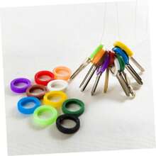 10/20/30pcs Key Caps Covers Tags Flexible Key Marking Key Labels Key Case Plastic Key Rings Key Caps For Easy Identification Door Keys Backpack For School
