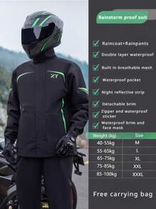 2 stuks/set volledige body volwassenen verdikte regenjas & regenbroek set, regenjas voor mannen en vrouwen regenponcho slijtvaste & anti-rellen regenjas, regenjas voor vrouwen en mannen waterdichte en winddichte jas voor buitenactiviteiten winddichte lange mouwen capuchon jas modieuze regenjas waterdichte regenjas en regenbroek ademend fietspak fietsen reizen klimmen ademende regenjas capuchon jas