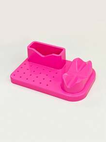 1 件抛光机展示架、抛光头和钻头收纳盒、美甲工具收纳