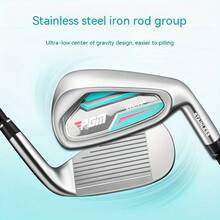 PGM TIG051 Golf Club, Right-Handed 7 Iron, Stainless Steel Head, Steel/Carbon Shaft, Golf Practice Club For Men/Women - TIG051-ladies Steel Pole - View 5