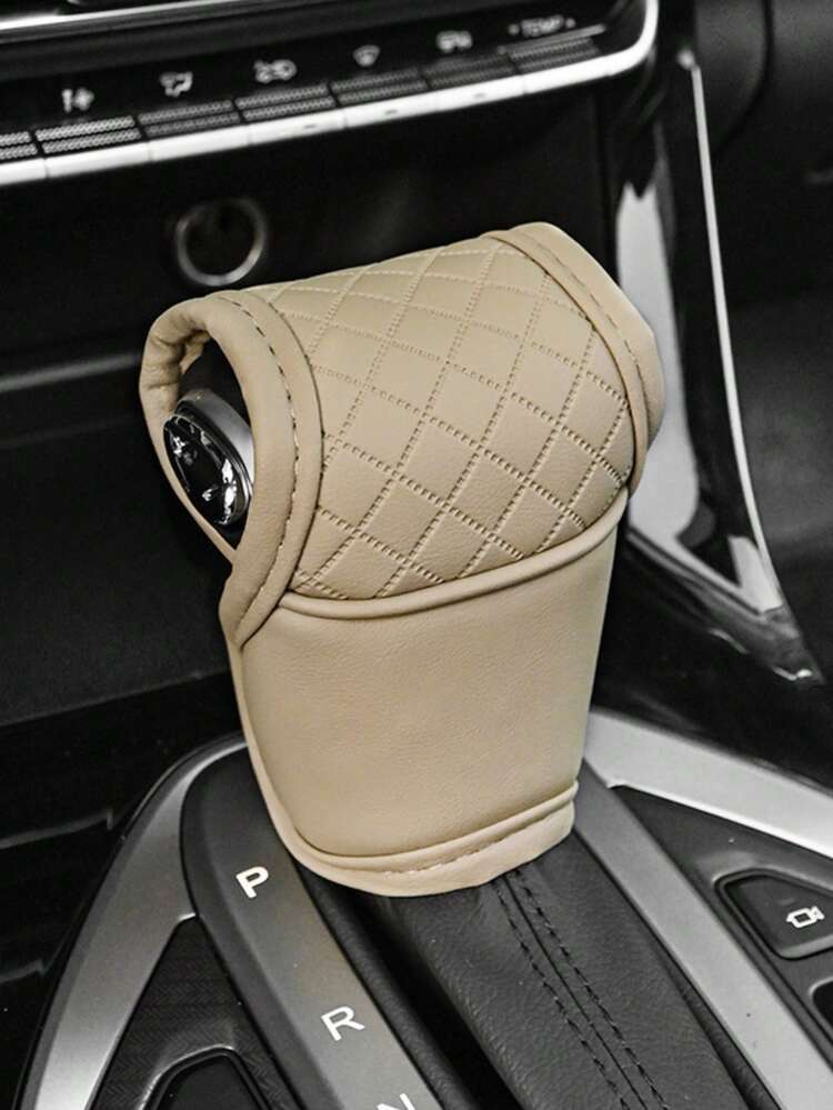 1 件装通用汽车换挡杆套 - 高级皮革手动/自动变速器换挡杆套，透气吸汗面料，弹性魔术贴开口，安装简便，防滑防尘设计，升级汽车内饰，皮革换挡杆套，汽车内饰配件 - 彩色 - 查看 11