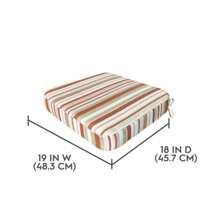 Better Homes & Gardens 19" X 18" Premium Navy Outdoor Seat Cushion