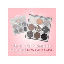 Paleta de sombras de ojos Colourpop Going Coconuts - Paleta de sombras de ojos neutrales de tonos fríos con acabados ultra aterciopelados y sedosos - Maquillaje de ojos con alta pigmentación y fórmula de larga duración (8.5 g)