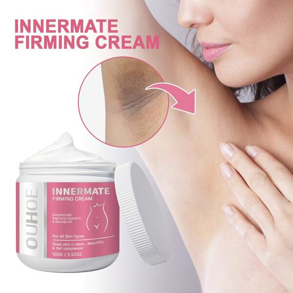 Body Whitening Cream Rich In AHA, Vitamin E, Deeply Whitens, Repairs Underarm Dullness, Knee/Inner Thigh Darkness, Brightens And Nourishes Skin