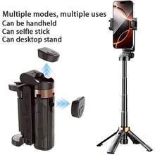 Trépied à selfie portable de 15,7 pouces avec télécommande sans fil, perche à selfie extensible et rotative à 360° pour téléphones portables, compatible avec iPhone, Samsung et Android, idéal pour les concerts, les voyages, la randonnée et la diffusion en direct. - Mini perche à selfie - Voir 7